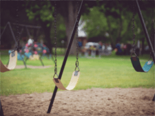 Playground in the summer