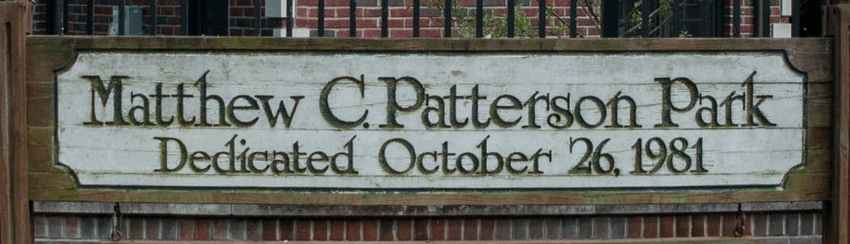 Matthew C. Patterson Park sign